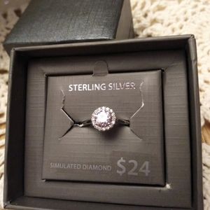 Sterling Silver CZ Ring size 7